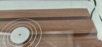 Muziker Now Playing Vinyl Record Album Display Stand with Acrylic board Base Natural