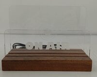 Muziker Now Playing Vinyl Record Album Display Stand with Acrylic board Stand Natural