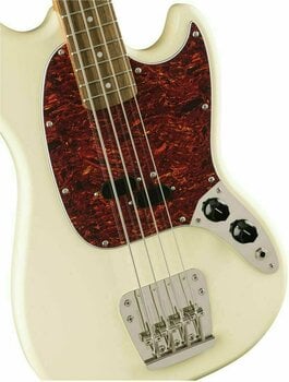 4-kielinen bassokitara Fender Squier Classic Vibe 60s Mustang Bass LRL Olympic White - 3