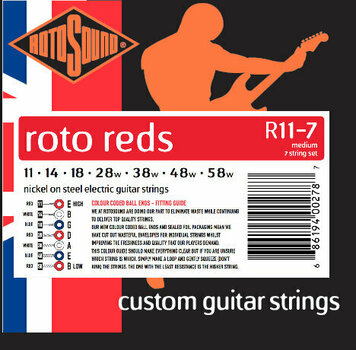 Cuerdas de guitarra eléctrica Rotosound R11 7 - 2