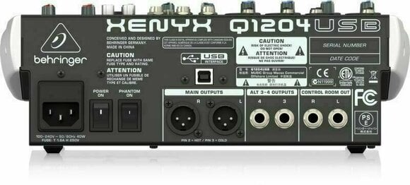 Analógový mixpult Behringer XENYX Q1204 USB - 5