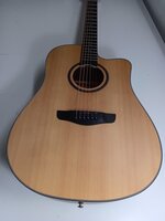 Cascha CGA 200 Natural Dreadnought Guitar