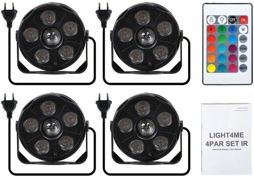LED PAR Light4Me 4PAR SET IR 4-light RGB LED PAR LED PAR - 11
