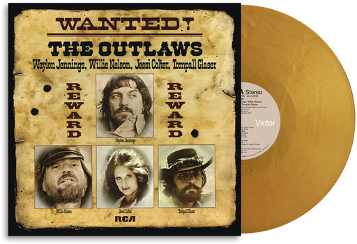 Schallplatte Waylon Jennings & Willie Nelson, Jessi Colter, Tompall Glaser - Wanted! The Outlaws (Reissue) (50th Anniversary Edition) (Gold Coloured) (LP) - 2