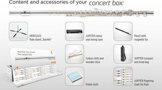Flauta de orquestra Jupiter JFL700REC-CBox Flute, Ring Keys, E-Mechanics, Solid Silver Headjoint, Concertbox Flauta de orquestra - 2