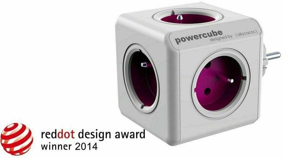 Voedingskabel PowerCube ReWirable + Travel Plugs Paars Purple - 3