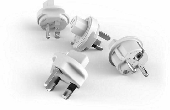 Cable de energía PowerCube ReWirable USB + Travel Plugs Gris 150 cm Gray - 2