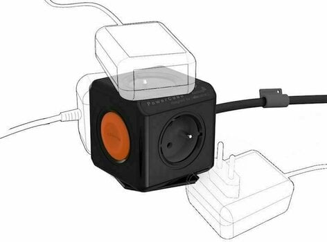 Tápkábel PowerCube Extended Fekete 150 cm Remote Set - 2