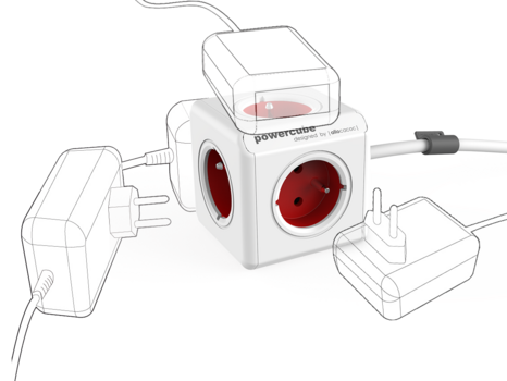 Câble d'alimentation PowerCube Extended Rouge 3 m Red - 2