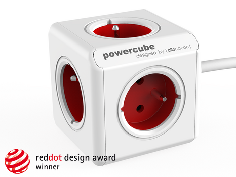 Przewód zasilający PowerCube Extended Czerwony 3 m Red - 3
