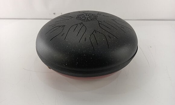 Tongue Drum Shamann 12" 10 Notes with EQ 432Hz Spackle Black Tongue Drum (Defect) - 2