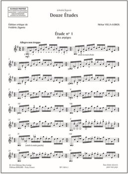 Note Editions Durand 12 Études Note - 2