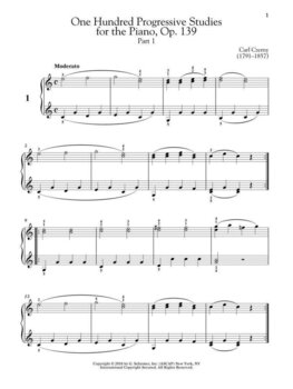 Note G. Schirmer One Hundred Progressive Studies, Op. 139 Note - 9
