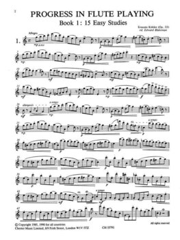 Note Chester Music Progress in Flute Playing Op.33 Book 1 Note - 4