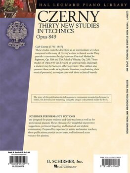Note G. Schirmer Thirty New Studies In Technics Op.849 (Audio Online) Note - 8