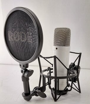Studijas kondensatora mikrofons Rode NT1 Signature White Studijas kondensatora mikrofons (Gandrīz kā jauns) - 3