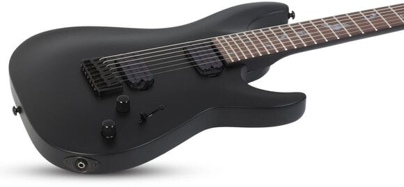 Električna gitara Schecter DAMIEN-7 Satin Black Električna gitara - 2