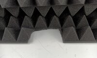 Mega Acoustic PA-PMP5 115x195x5 Dark Gray Absorberende skumpanel