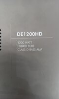Kustom DE1200HD Basszusgitár erősítő fej