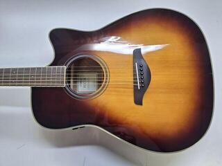 electro-acoustic guitar Yamaha FGC-TA Brown Sunburst electro-acoustic guitar (Damaged) - 1