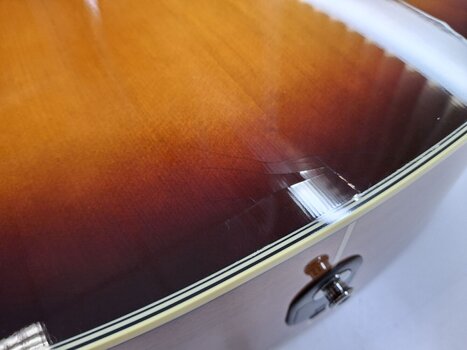 electro-acoustic guitar Yamaha FGC-TA Brown Sunburst electro-acoustic guitar (Damaged) - 3