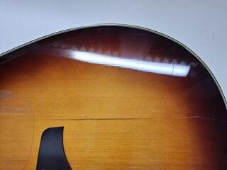 electro-acoustic guitar Yamaha FGC-TA Brown Sunburst electro-acoustic guitar (Damaged) - 4
