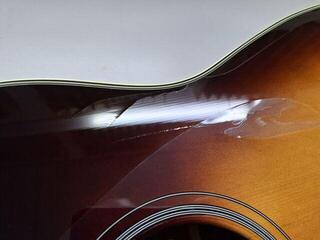 electro-acoustic guitar Yamaha FGC-TA Brown Sunburst electro-acoustic guitar (Damaged) - 6