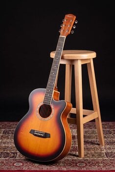 Guitarra Jumbo Pasadena PGC-10 Vintage Sunburst Guitarra Jumbo (Como nuevo) - 9
