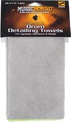 Drum Cleaner MusicNomad MN210 Microfiber Drum Detailing Towels, Two-Pack - 1