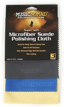 Cuidado de la guitarra MusicNomad MN203 Microfiber Suede Polishing Cloth, Three-Pack - 3