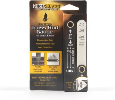 Tool for Guitar MusicNomad MN610 Truss Rod Neck Relief Measure and Adjust Kit Tool for Guitar - 7