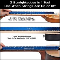 Tool for Guitar MusicNomad Tri-Beam 3'n 1 Dual Notched Straight Edge & Precision Tool for Guitar - 6