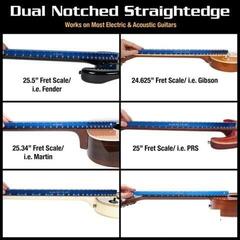 Tool for Guitar MusicNomad Tri-Beam 3'n 1 Dual Notched Straight Edge & Precision Tool for Guitar - 7