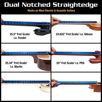 Tool for Guitar MusicNomad Tri-Beam 3'n 1 Dual Notched Straight Edge & Precision Tool for Guitar - 8