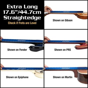 Tool for Guitar MusicNomad Tri-Beam 3'n 1 Dual Notched Straight Edge & Precision Tool for Guitar - 9