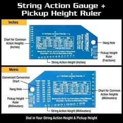 Tool for Guitar MusicNomad MN822 Fret Rocker+ with String Action Gauge/Pickup Ruler Tool for Guitar - 4