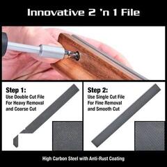 Tool for Guitar MusicNomad MN832 2 'n 1 Fret Beveling Replacement File for B-File Tool for Guitar - 1