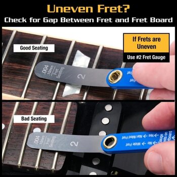 Tool for Guitar MusicNomad MN840 Precision Fret Gauge Tool for Guitar - 6