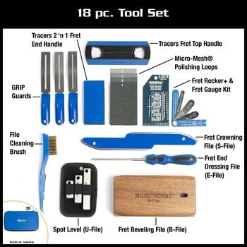 Tool for Guitar MusicNomad MN880 Premium Guitar Tech Fret Tool Set Tool for Guitar - 4