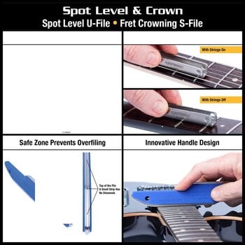 Tool for Guitar MusicNomad MN880 Premium Guitar Tech Fret Tool Set Tool for Guitar - 6