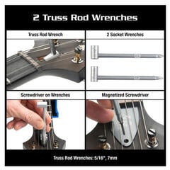 Tool for Guitar MusicNomad Premium PRS Guitars 18 pc. Tool Kit Tool for Guitar - 5