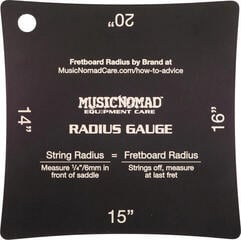 Guitar Care MusicNomad MN603 Precision Radius Gauge Set, 2 pcs. - 2