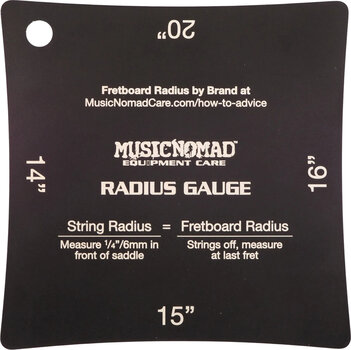 Cuidado de la guitarra MusicNomad MN603 Precision Radius Gauge Set, 2 pcs. - 3