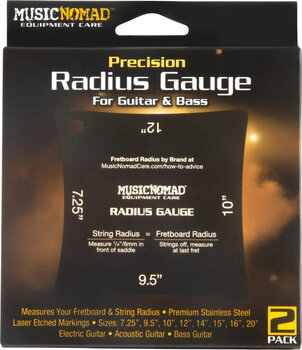 Cuidado de la guitarra MusicNomad MN603 Precision Radius Gauge Set, 2 pcs. - 4