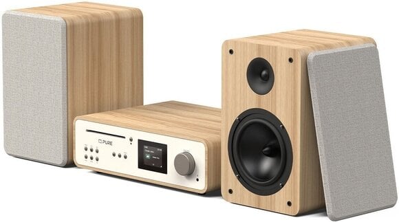 Stoni muzički player Pure Audio Classic Stereo Cotton White/Oak Stoni muzički player - 4