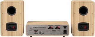Desktop Music Player Pure Audio Classic Stereo Cotton White/Oak Desktop Music Player - 4