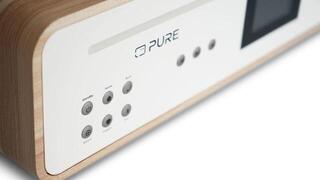 Desktop Music Player Pure Audio Classic Stereo Cotton White/Oak Desktop Music Player - 5