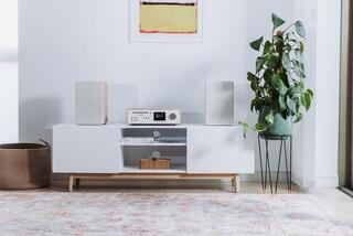 Desktop Music Player Pure Audio Classic Stereo Cotton White/Oak Desktop Music Player - 7