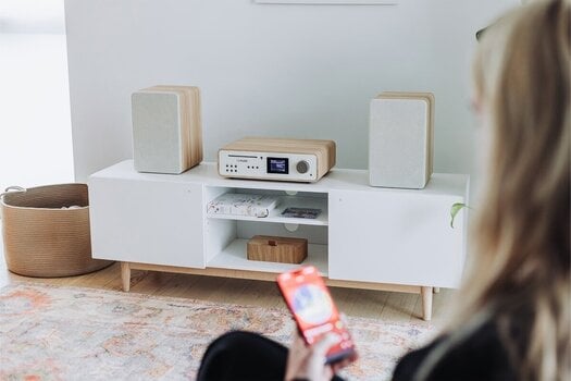Stoni muzički player Pure Audio Classic Stereo Cotton White/Oak Stoni muzički player - 10