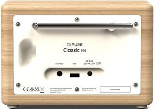 Digital Radio DAB+
 Pure Audio Classic H4 Cotton White/Oak Digital Radio DAB+ - 3